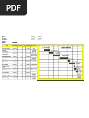 Schedule