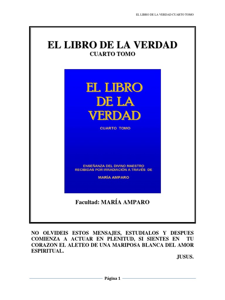 El Libro de La Verdad Tomo Cuatro | Amor | Cristo (título)