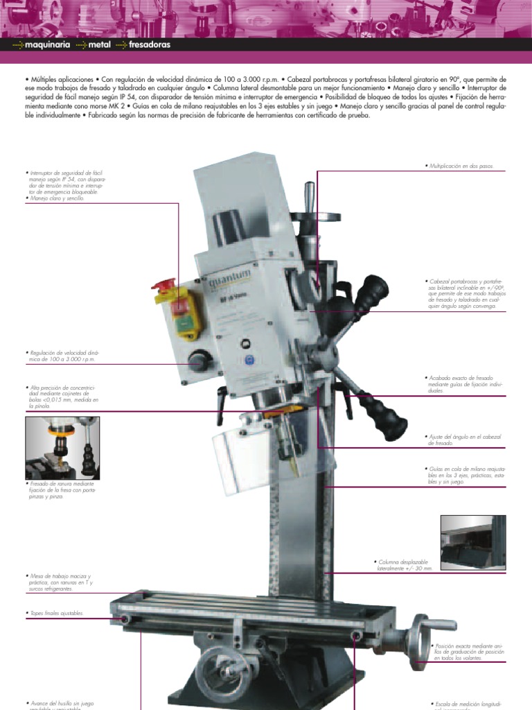 Manual mantenimiento fresadora Taladro Bienes manufacturados