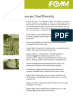 Organic Agriculture and Seed Diversity
