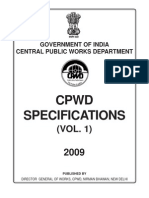 CPWD Specification 2009 Volume I