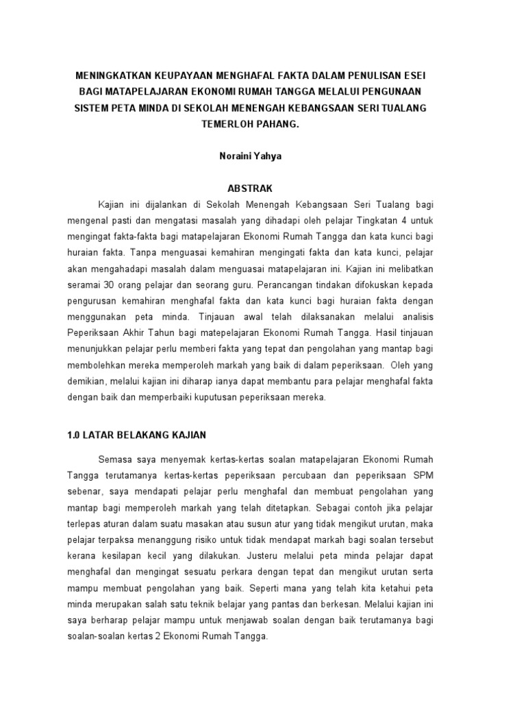 Proposal Kajian Tindakan