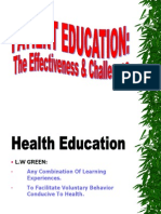 Patient Education (Effectiveness & Challenges)