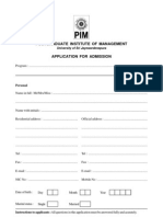 Application - Post Graduate Institute of Management-University of Sri Jayawardenepura