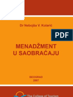 Menadžment U Saobraćaju Knjiga