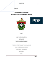 Multivariate Analysis of Variance (Manova)