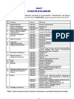 Taxe de Scolarizare Pentru Anul Universitar 2012-2013