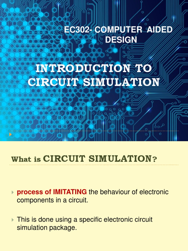 Introduction To Circuit Simulation Circuit Diagram