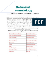 Botanical Dermatology: Allergic Contact Dermatitis