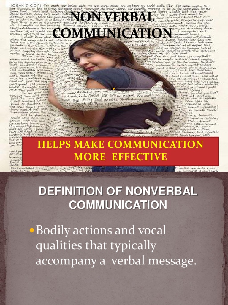 Non-Verbal Communication | PDF | Career & Growth | Self-Improvement
