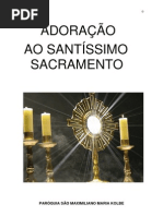 Adoração ao santissimo sacramentro