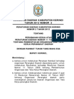Peraturan Daerah Kabupaten Kerinci