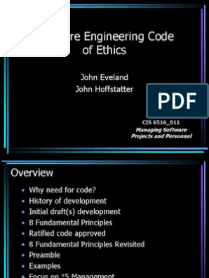 Talk Software Ethics Engineer Software Engineering