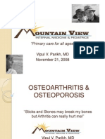 Osteoarthritis and Osteoporosis-Website