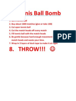 How To Make A Tennis Ball Bomb