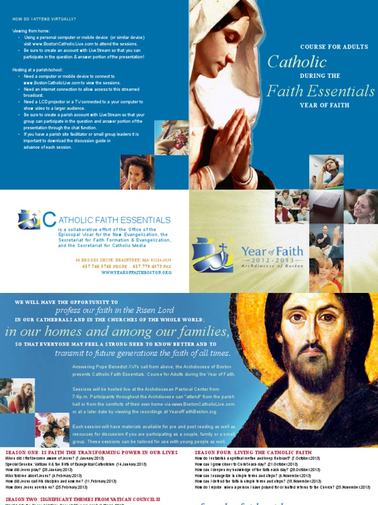 Catholic Faith Essentials Course Overview | PDF | Catholic Theology And ...