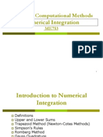 Numerical Integration Lecture