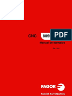 as requested. The first title directly names the CNC model and type of document. The second provides more context about it being a programming manual with examples and cycles