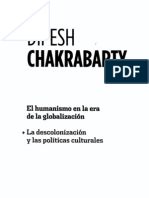 Dipesh Chakrabarty El Humanismo en La Era de La Globalizacion La Descolonizacion y Las Politicas Culturrales