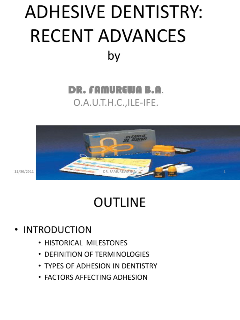 Adhesive Dentistry PDF Dentin Dental Composite