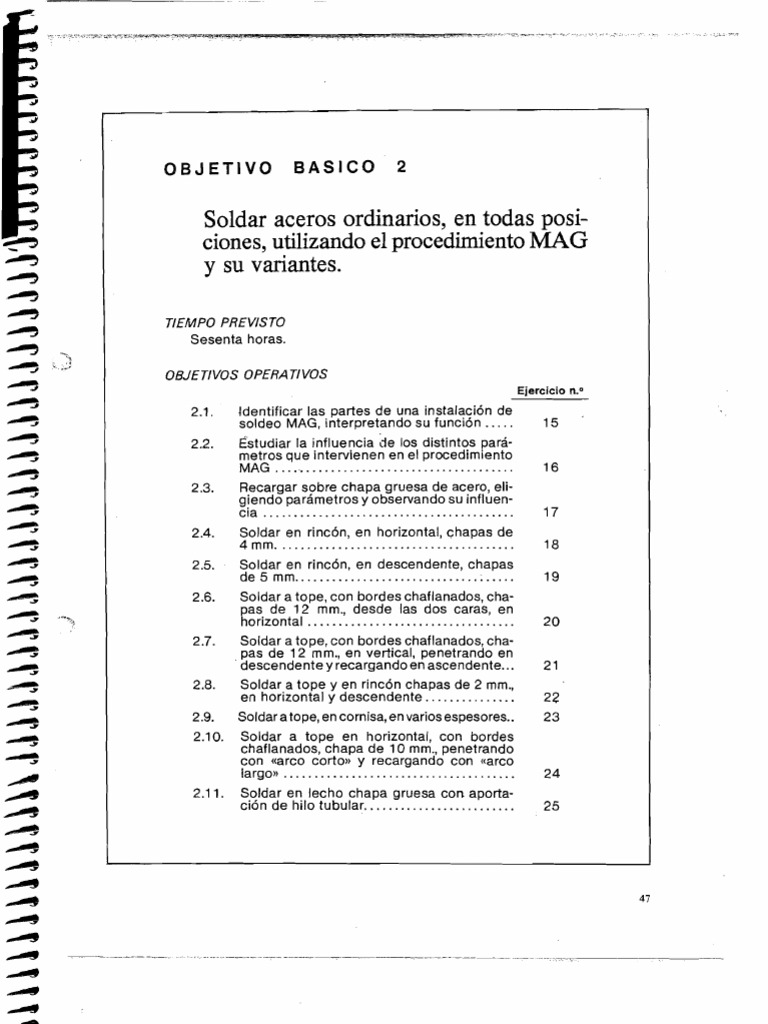 Soldadura MAG: Procedimientos y Técnicas | PDF | Soldadura | Construcción