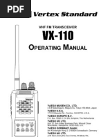 Manual Radio Vertex VHF vx-110