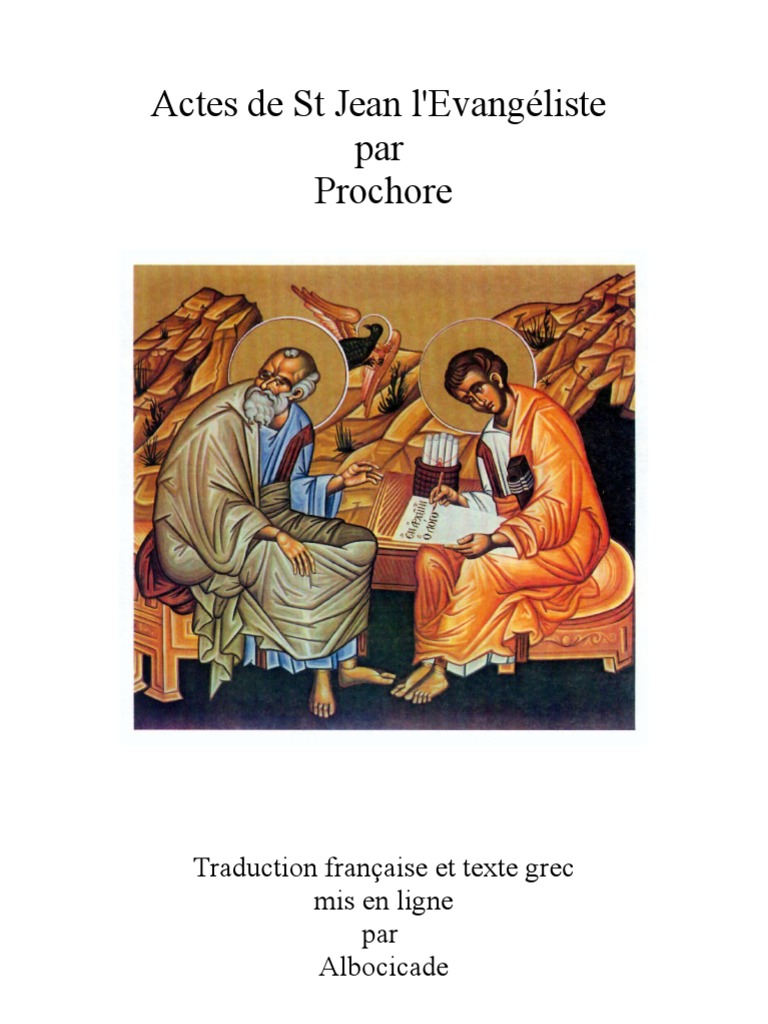 Actes de St Jean par Prochore