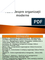 Teorii Despre Organizatii Moderne