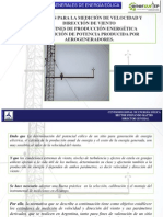 Normas para La Medición de Velocidad y Dirección de Viento Con Fines de Producción Energética y Medición de Potencia Producida Por Aerogeneradores