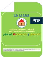 Cuadernillo Estructura de Frases UD La Casa