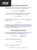 Vector Model for Orbital Angular Momentum