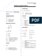 FORMULARIO DE FÍSICA