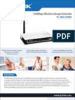 TP-Link Wireless Extender Bridge N 150Mbps TL-WA730RE Manual