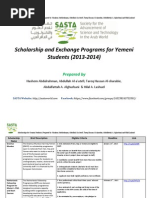 Download Scholarship and Exchange Programs for Yemeni Students 2013-2014Prepared by SASTA and Hashem Abdulrahman Abdullah Al-aatefi Tareq Hassan Al-sharabie Abdulfattah A Alghurbani   Hilal A Lashuel by hlashuel SN119995359 doc pdf