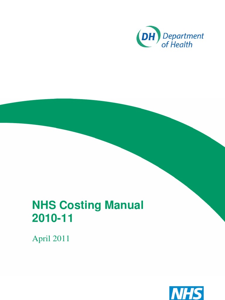 NHS Cost Manual National Health Service Patient