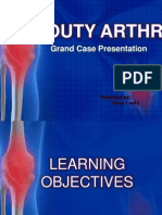 Gouty Arthritis Case Presentation