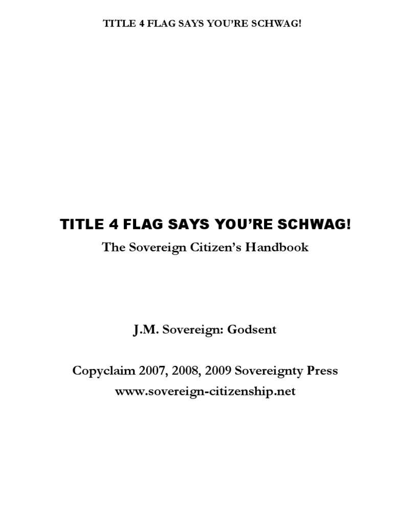 Title 4 Flag Says You're Schwag | PDF | Uniform Commercial Code ...