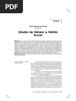 Estudos de genero e Historia Social
