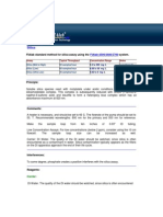 Silica: Fialab Standard Method For Silica Assay Using The System