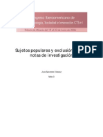 Saavedra, J. - Sujetos Populares y Exclusión Digital, Notas de Investigación