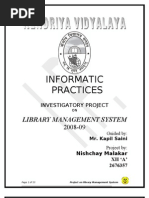 Download Project Report-Library Management System by nishchaymalakar SN120018611 doc pdf