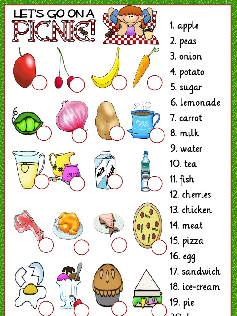 Food and Beverage List with Numbers | PDF | Home & Garden