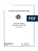 Central Bank of Sri Lanka: Selected Weekly Economic Indicators