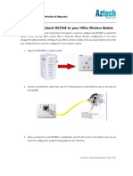 WL556E Connecting the Aztech WL556E to Your 2Wire Wireless Modem