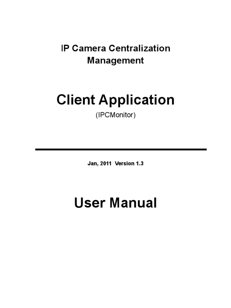IPCMonitor User Manual | PDF | Icon (Computing) | Button (Computing)