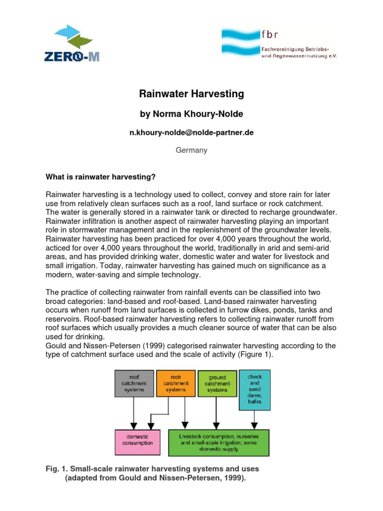 Write a paragraph on the benefits of rainwater harvesting pdf image