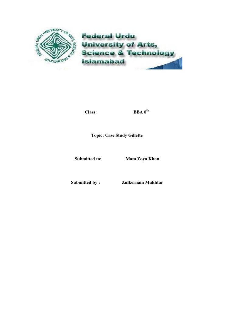 Case Study Gillette Pdf Shaving Razor