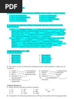 Italian Workbook Exercises