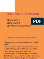 Regulatory Environment: Presented by Ravi Mathur Chandan Prakash Yadav