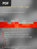 Introduction To Storage: Overview of The Storage Subsystem